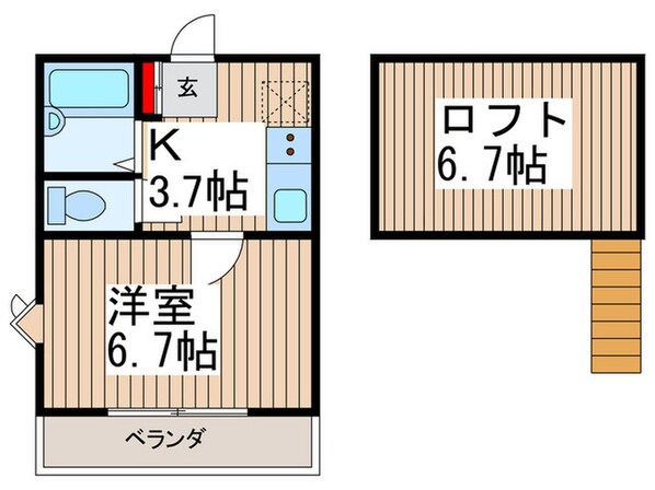 アスコットハイムの物件間取画像